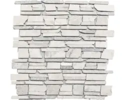 Natursteinmosaik Marmor MOS Brick 230 30,5x30,5 cm grau