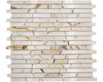 Hornbach Natursteinmosaik Marmor MOS Brick 2807 30,5x32,2 cm beige