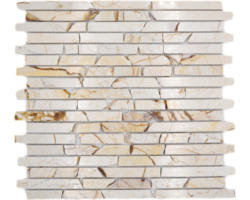 Natursteinmosaik Marmor MOS Brick 2807 30,5x32,2 cm beige