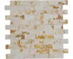 Hornbach Natursteinmosaik Marmor MOS X3D 46 30,0x30,0 cm beige