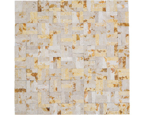 Natursteinmosaik Marmor MOS X3D 63 30,0x30,0 cm beige