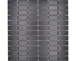 Keramikmosaik ST 395 30,0x30,0 cm schwarz matt