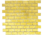 Hornbach Glasmosaik Crystal Brick XCM 8GO35 30,0x30,0 cm gold