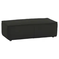 Hocker in Leder Graphitfarben