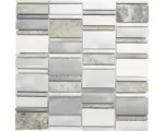 Hornbach Natursteinmosaik XSA 505 30,0x30,0 cm silber grau