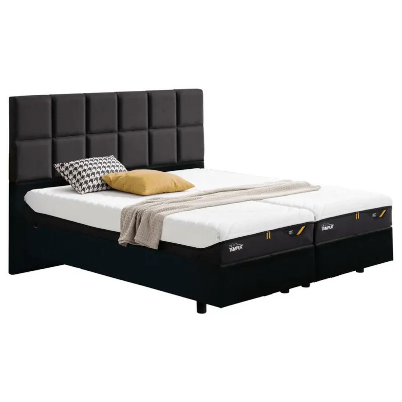 Boxspringbett 180/200 cm in Anthrazit