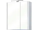 Hornbach LED-Spiegelschrank Pelipal Triest 2-türig 60x70x20 cm weiß