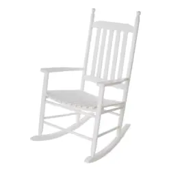 Schaukelstuhl in Weiß