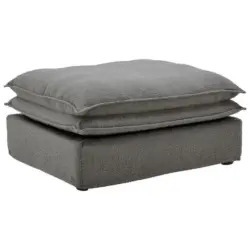 Hocker in Textil Grau