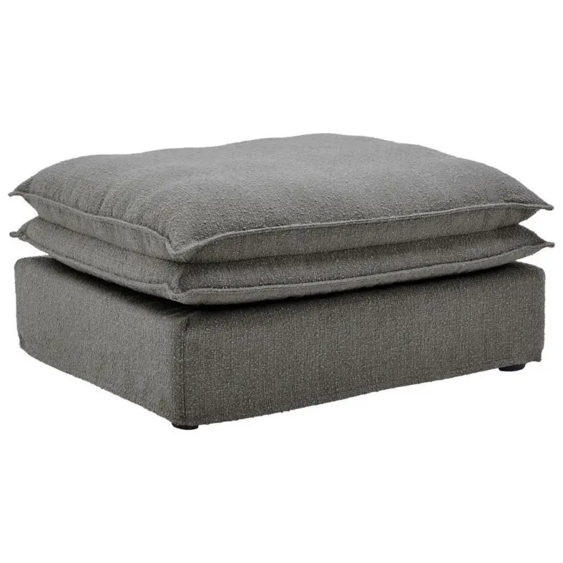 Hocker in Textil Grau