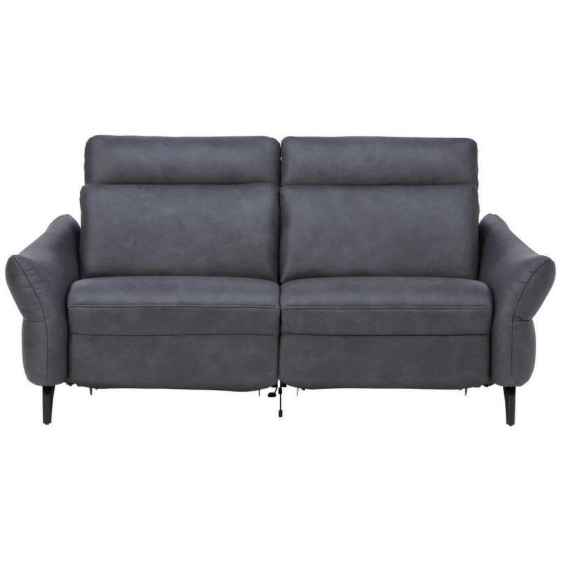 Sofa in Echtleder Anthrazit