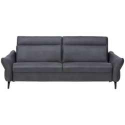 Sofa in Echtleder Anthrazit