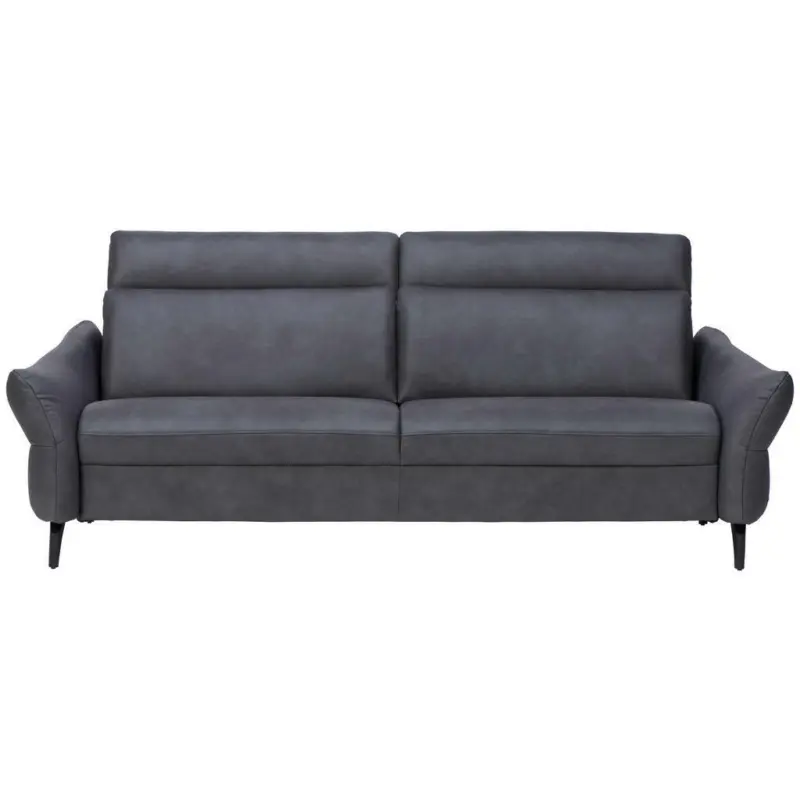 Sofa in Echtleder Anthrazit
