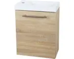 Hornbach Waschbeckenunterschrank Sanotechnik Fantasy 40x22x47 cm ohne Waschbecken eiche