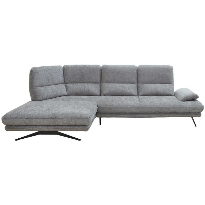 Ecksofa in Chenille Grau