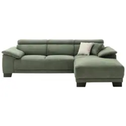 Ecksofa in Kord Grün