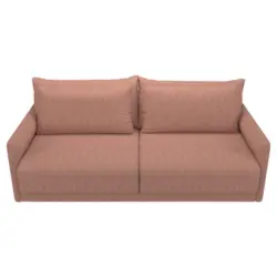 Schlafsofa in Webstoff Rosa