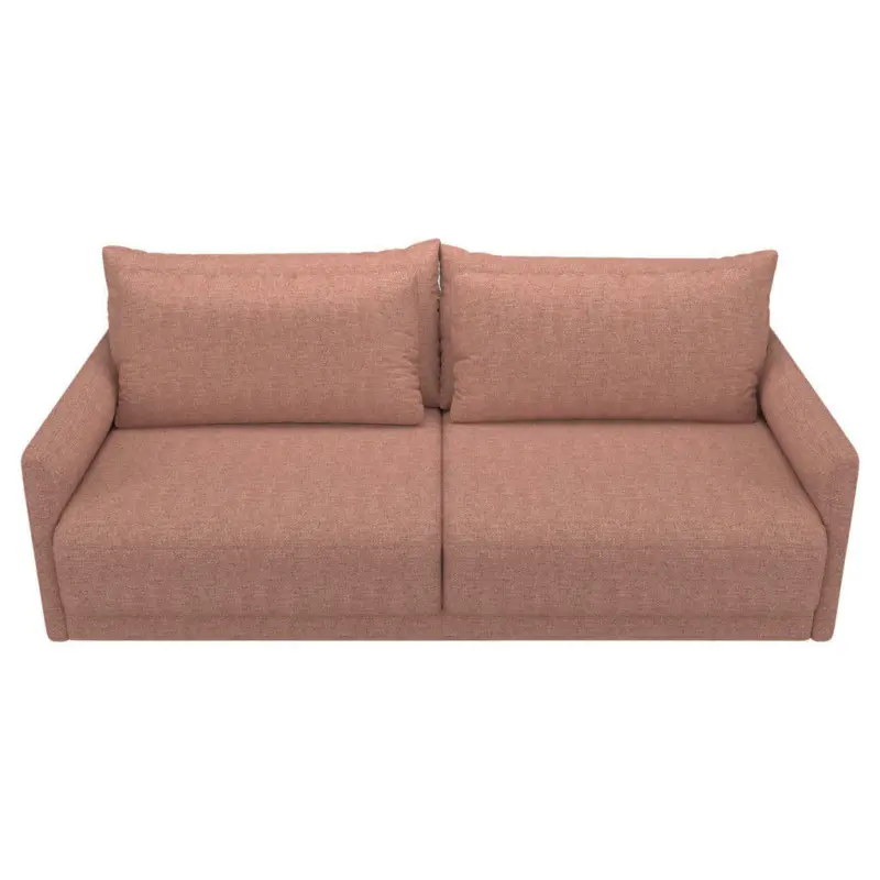 Schlafsofa in Webstoff Rosa