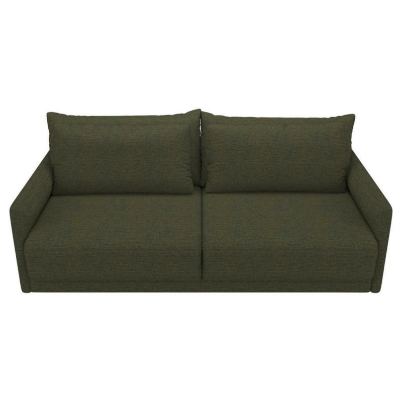 Schlafsofa in Webstoff Grün