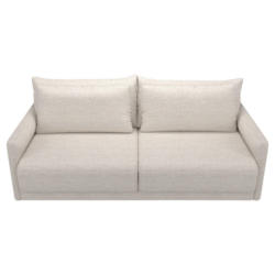 Schlafsofa in Webstoff Beige