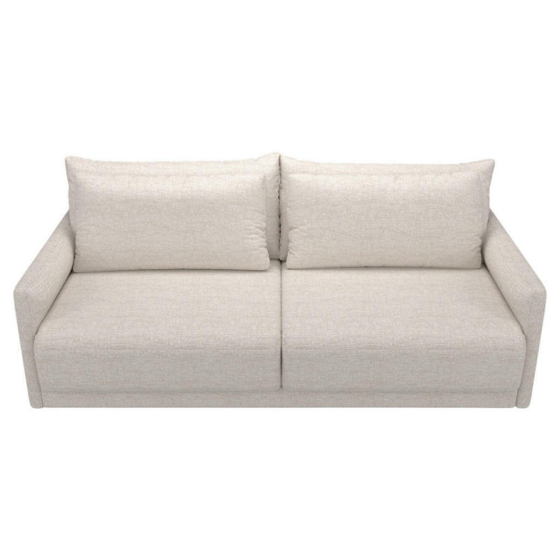 Schlafsofa in Webstoff Beige