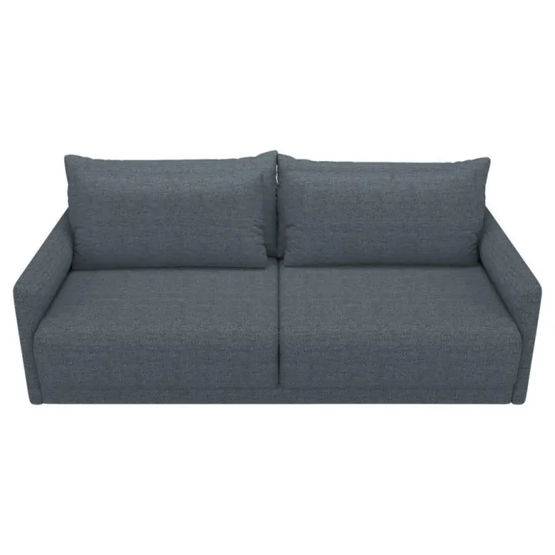 Schlafsofa in Webstoff Blau