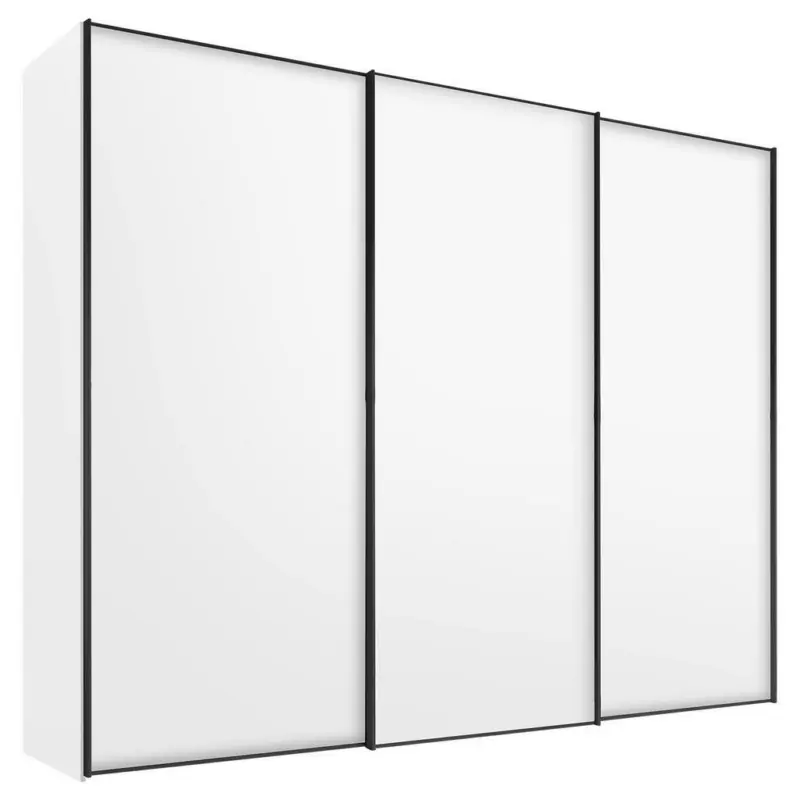 Schwebetürenschrank in Weiß