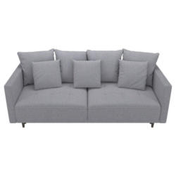 Schlafsofa in Webstoff Grau