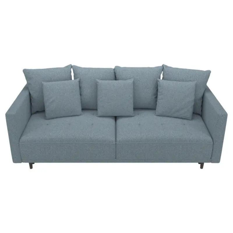 Schlafsofa in Webstoff Türkis