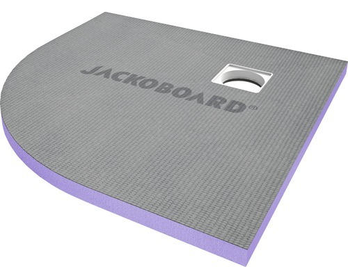 Befliesbares Duschelement Jackoboard Aqua Viertelkreis 90x90x4 cm