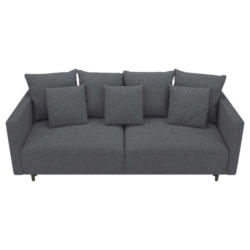 Schlafsofa in Webstoff Dunkelgrau