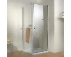 Drehtür für Seitenwand Schulte Garant Porta 1000x2000 mm Anschlag rechts Echtglas Klar hell chromoptik