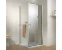 Drehtür für Seitenwand Schulte Garant Porta 1000x2000 mm Anschlag rechts Echtglas Klar hell alunatur