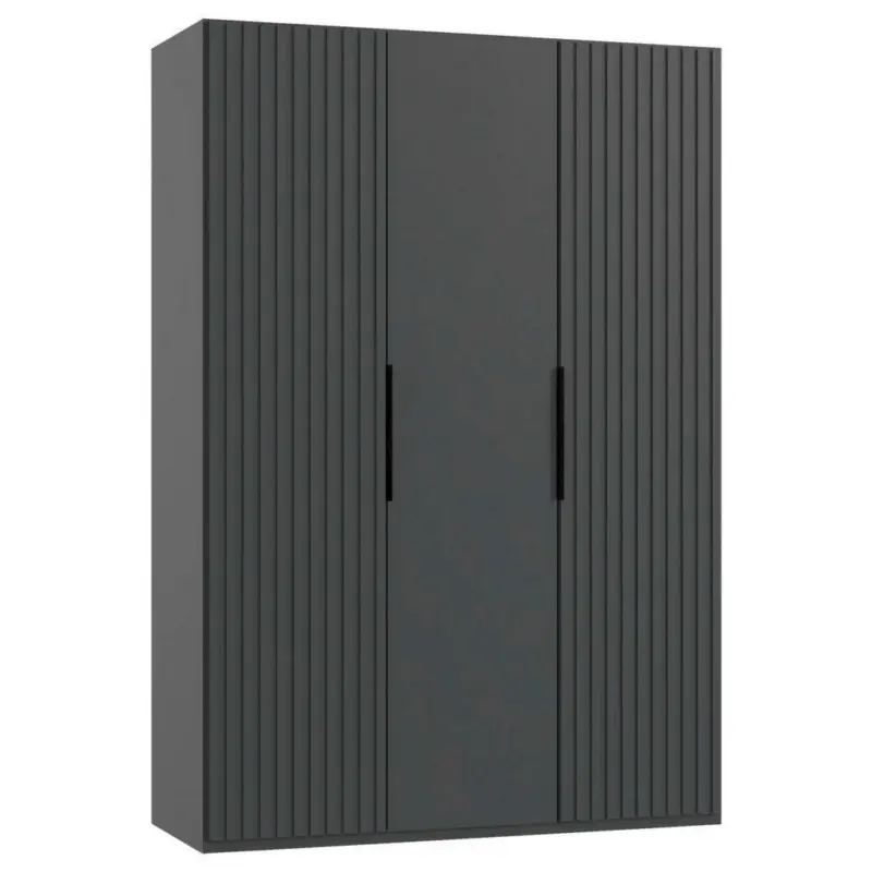 Drehtürenschrank in Graphitfarben