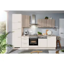 Küchenblock 290 cm in Magnolie