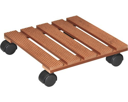 Pflanzenroller WagnerSystem WPC 29x29 cm Tragkraft 60 kg terracotta