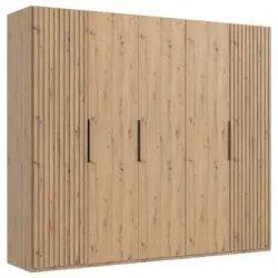 Drehtürenschrank in Eiche Artisan
