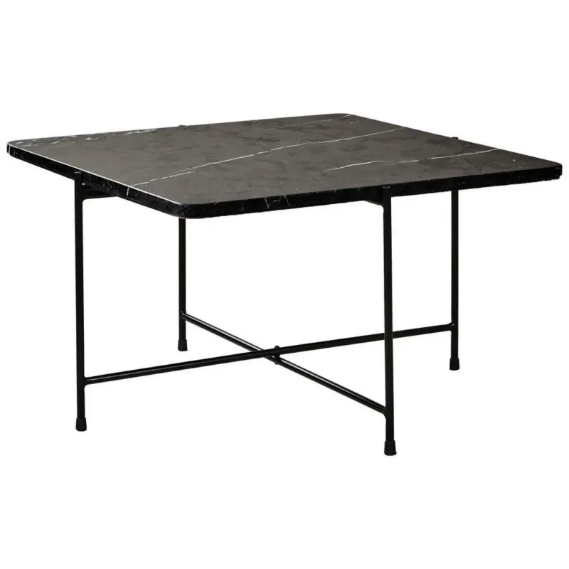 Couchtisch in Metall, Stein 50/50/45 cm