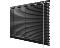 Soluna Alu-Jalousie mit Dim-Out-Funktion schwarz 80x240 cm mit 20% mehr Lamellen zur besseren Verdunkelung