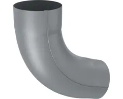 Zambelli Rinnenbogen Stahl rund 72° Anthrazitgrau RAL 7016 NW 105 mm
