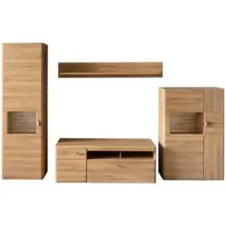 Wohnwand 325/206/52 cm in Eichefarben