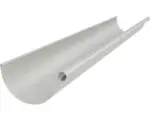 Hornbach Zambelli Dachrinne Stahl halbrund Grauweiss RAL 9002 NW 127 mm 3000 mm