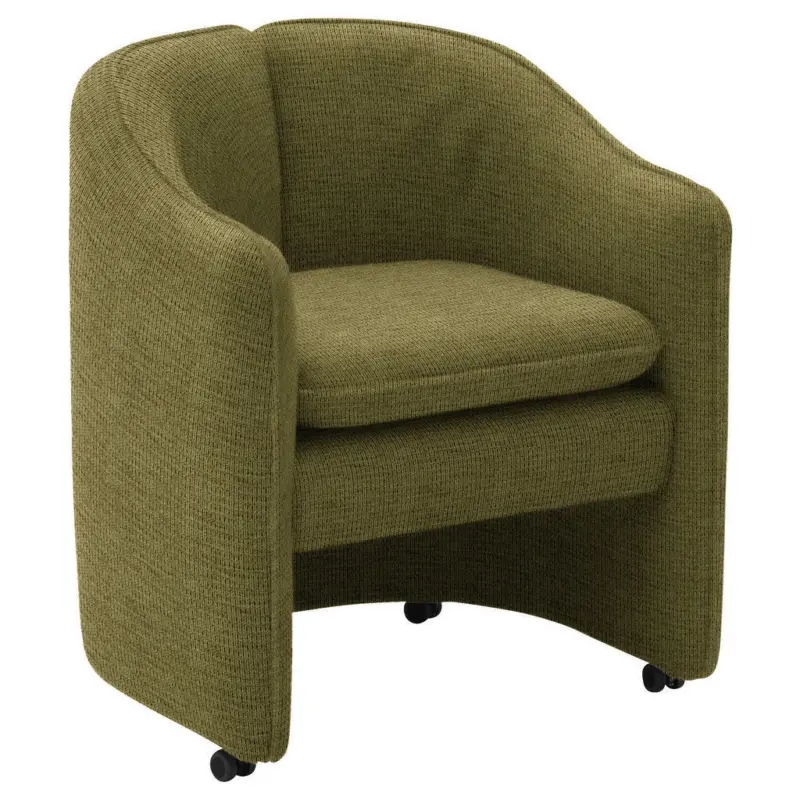Sessel in Mikrofaser Olivgrün
