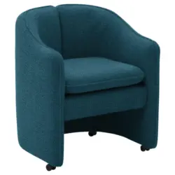 Sessel in Mikrofaser Dunkelblau