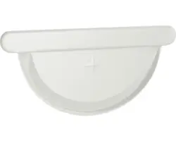 Rinnenendstück zum Falzen Stahl grauweiß NW 153mm Größe 333