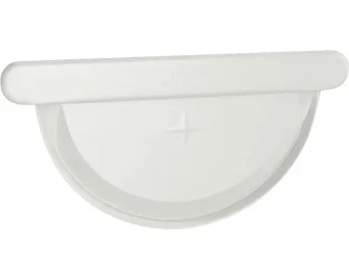 Rinnenendstück zum Falzen Stahl grauweiß NW 153mm Größe 333