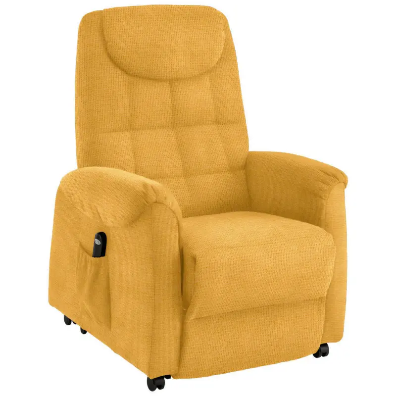 Fernsehsessel in Mikrofaser Dunkelgelb