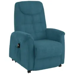 Fernsehsessel in Mikrofaser Dunkelblau