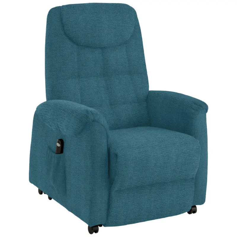 Fernsehsessel in Mikrofaser Dunkelblau