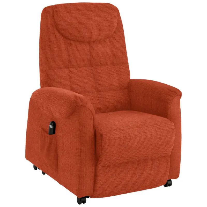 Fernsehsessel in Mikrofaser Orange